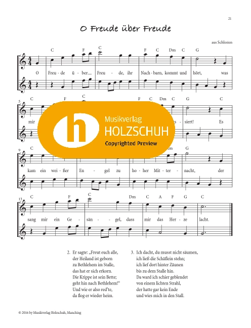 O Freude über Freude